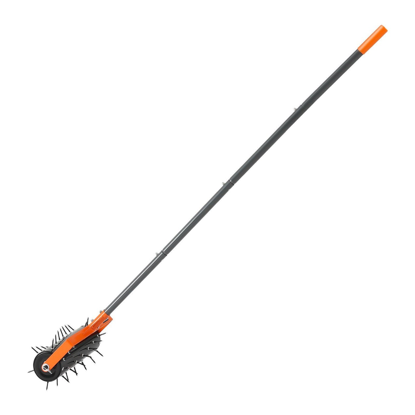 Rolling Lawn Aerator, 410mm Manual Push Aerator Roller with 42 Spikes & 60 in Long Handle, Fillable Drum for V952-STJCPQQGTS15QOZLO001V0