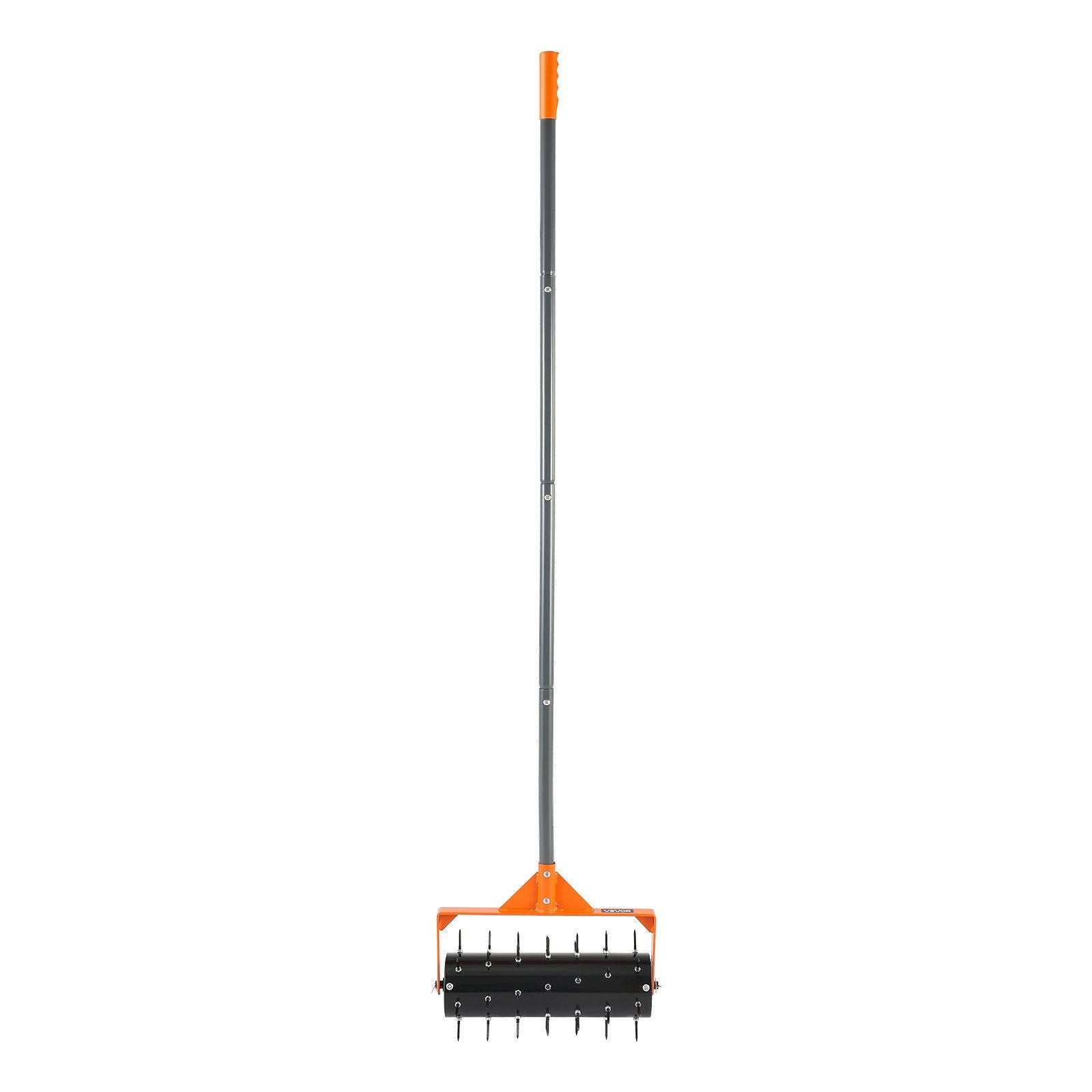 Rolling Lawn Aerator, 410mm Manual Push Aerator Roller with 42 Spikes & 60 in Long Handle, Fillable Drum for V952-STJCPQQGTS15QOZLO001V0