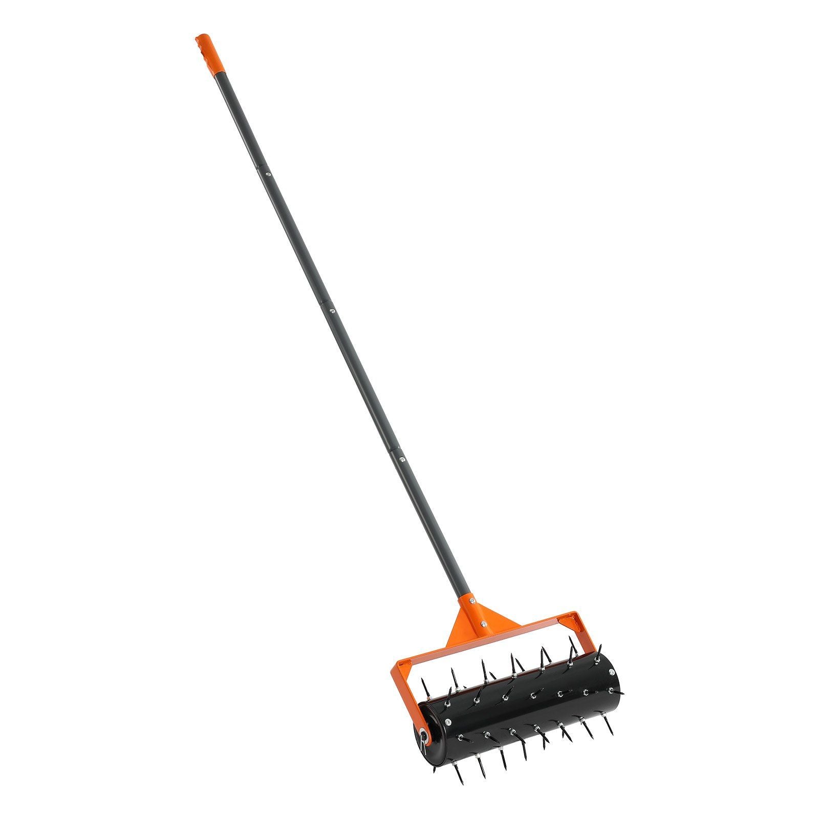 Rolling Lawn Aerator, 410mm Manual Push Aerator Roller with 42 Spikes & 60 in Long Handle, Fillable Drum for V952-STJCPQQGTS15QOZLO001V0