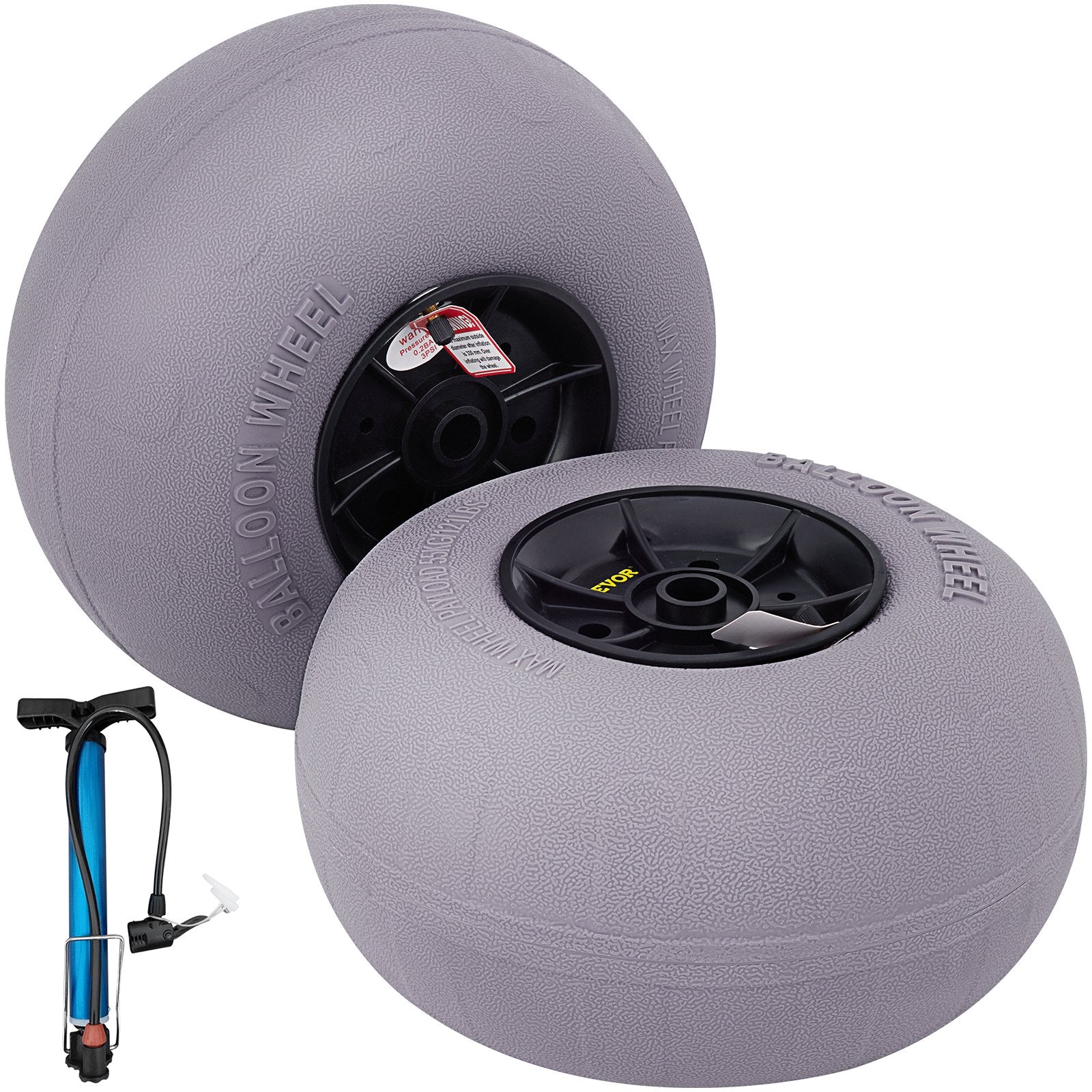 Balloon Beach Wheels Replacement Beach Tires 13" TPU 121 LBS Load Capacity V952-STLYCBDDWC12QYXY9V0
