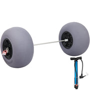 Beach Balloon Wheels, 13" Sand Tires with 32" Stainless Steel Axle, TPU Cart Tires for Kayak Dolly, Canoe V952-STLYCDZCBDD124PPJV0