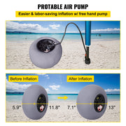 Beach Balloon Wheels, 13" Sand Tires with 32" Stainless Steel Axle, TPU Cart Tires for Kayak Dolly, Canoe V952-STLYCDZCBDD124PPJV0