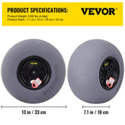 Beach Balloon Wheels, 13" Sand Tires with 32" Stainless Steel Axle, TPU Cart Tires for Kayak Dolly, Canoe V952-STLYCDZCBDD124PPJV0