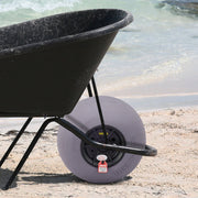 Beach Balloon Wheels, 13" Sand Tires with 32" Stainless Steel Axle, TPU Cart Tires for Kayak Dolly, Canoe V952-STLYCDZCBDD124PPJV0