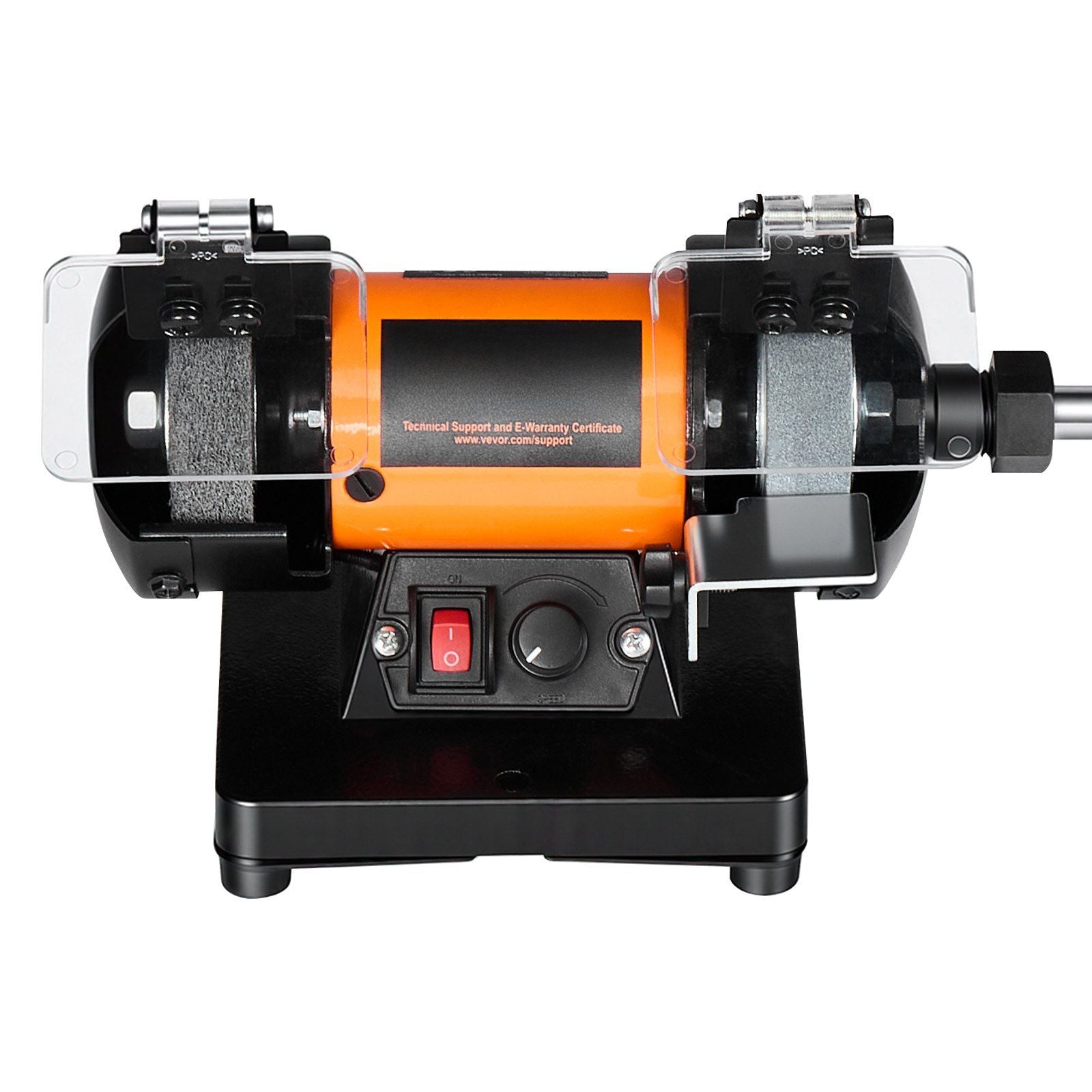 Bench Buffer Polisher, 8300-10600 RPM Adjustable Speed, Polishing & Buffing Machine with Grinding, Fiber, and V952-STPGJWSDJ328B4CUJ001V3