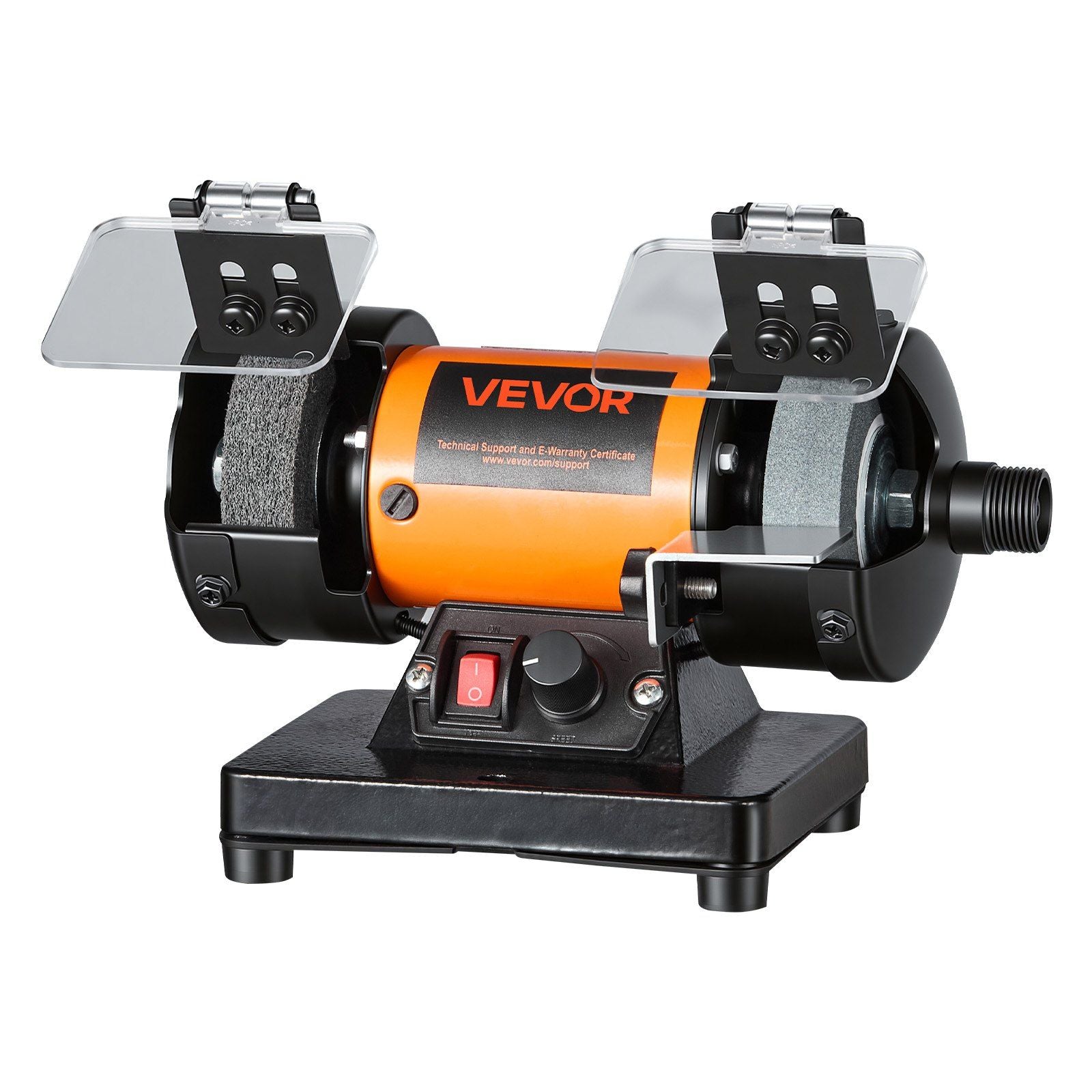Bench Buffer Polisher, 8300-10600 RPM Adjustable Speed, Polishing & Buffing Machine with Grinding, Fiber, and V952-STPGJWSDJ328B4CUJ001V3