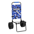 Beach Dolly with Big Wheels for Sand, 15.4" x 15.7" Cargo Deck, w/ 10" PE Solid Wheels, 69LBS Loading V952-STTCXG10INCH3UV59V0