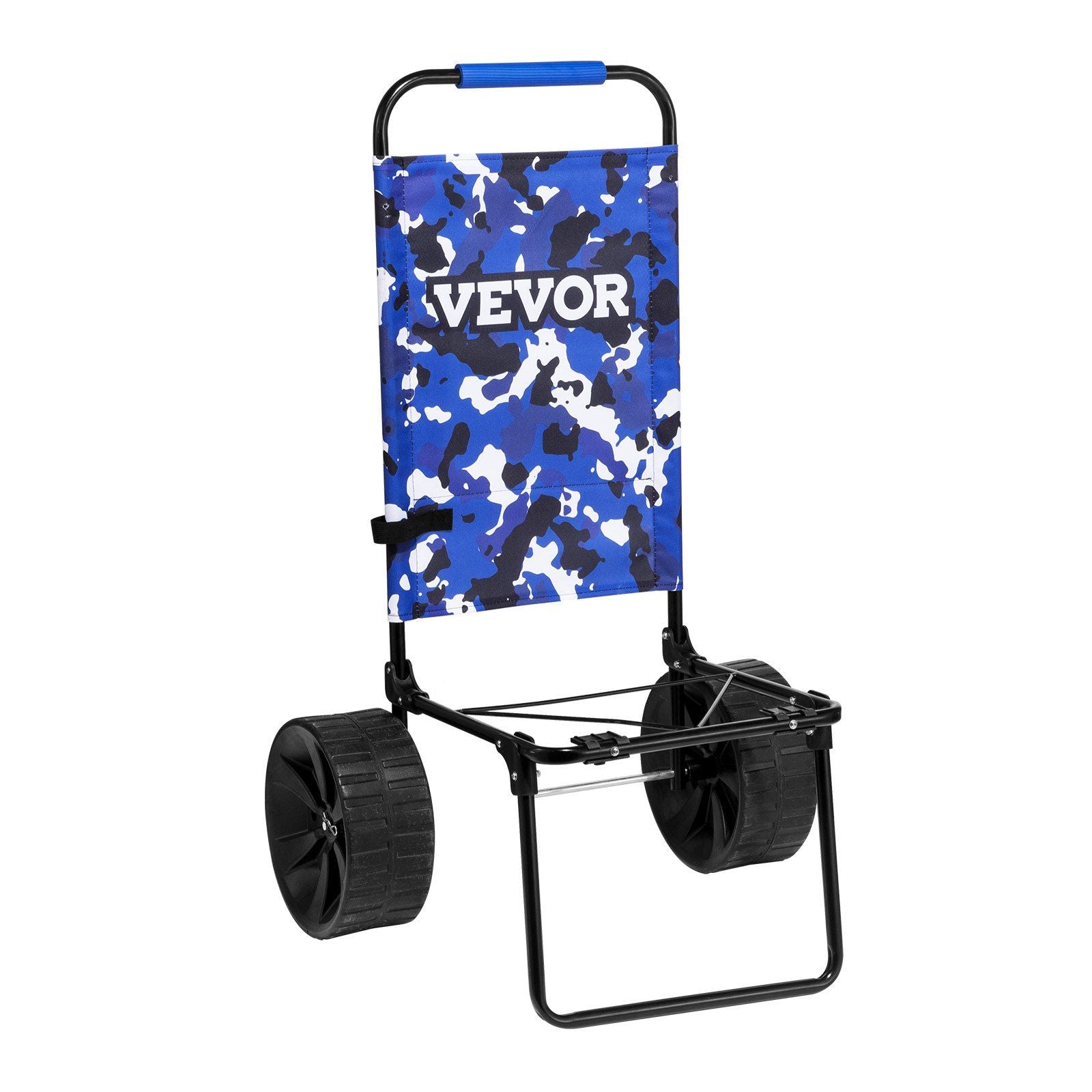 Beach Dolly with Big Wheels for Sand, 15.4" x 15.7" Cargo Deck, w/ 10" PE Solid Wheels, 69LBS Loading V952-STTCXG10INCH3UV59V0