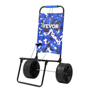 Beach Dolly with Big Wheels for Sand, 15.4" x 15.7" Cargo Deck, w/ 10" PE Solid Wheels, 69LBS Loading V952-STTCXG10INCH3UV59V0