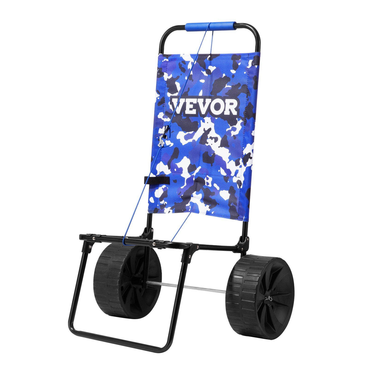 Beach Dolly with Big Wheels for Sand, 15.4" x 15.7" Cargo Deck, w/ 10" PE Solid Wheels, 69LBS Loading V952-STTCXG10INCH3UV59V0