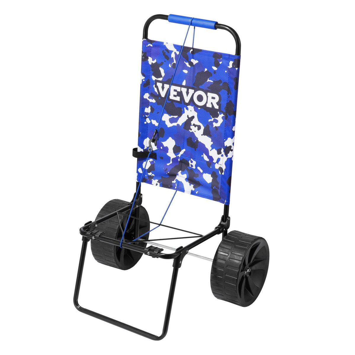 Beach Dolly with Big Wheels for Sand, 15.4" x 15.7" Cargo Deck, w/ 10" PE Solid Wheels, 69LBS Loading V952-STTCXG10INCH3UV59V0