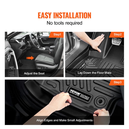 Automotive Floor Mats Fits Toyota RAV4 (Not for Hybrid or Prime) 2019-2024 V952-SUVDBDFTRAV46AZ27V0