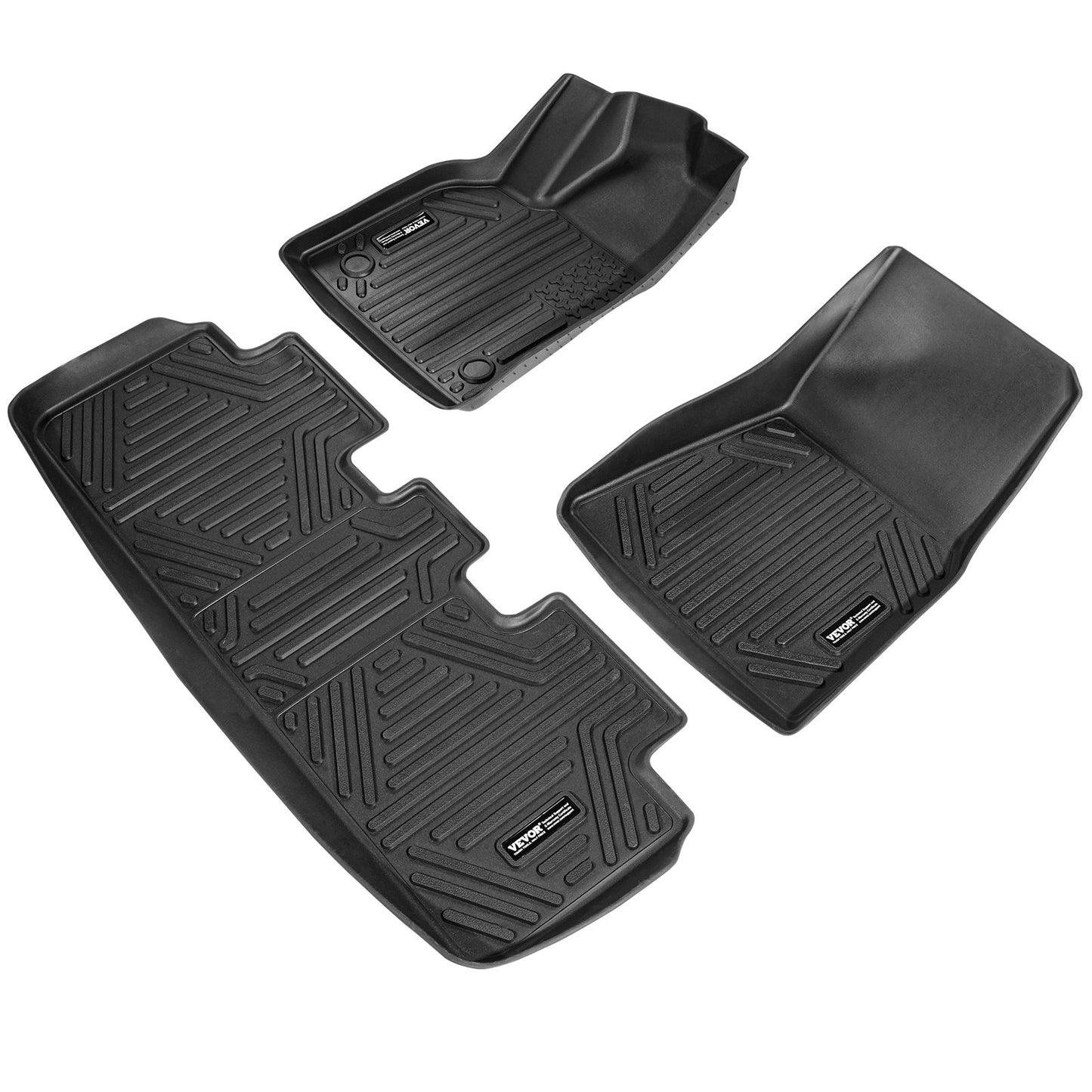 Automotive Floor Mats Fits for Tesla Model Y 2021-2024 3 pcs TPE Liners V952-SUVDBDTSLMODYIWUMV0