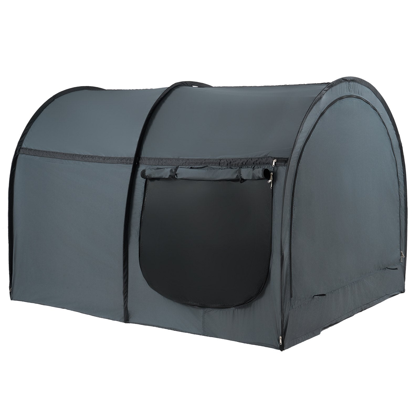 Bed Tent, Pongee Fabric, 4 Doors Breathable Dream Tent with 7 mm Fiber Poles on Bed Privacy, Full Size Block V952-SUXCSZPSMLLMWI7ZOV0