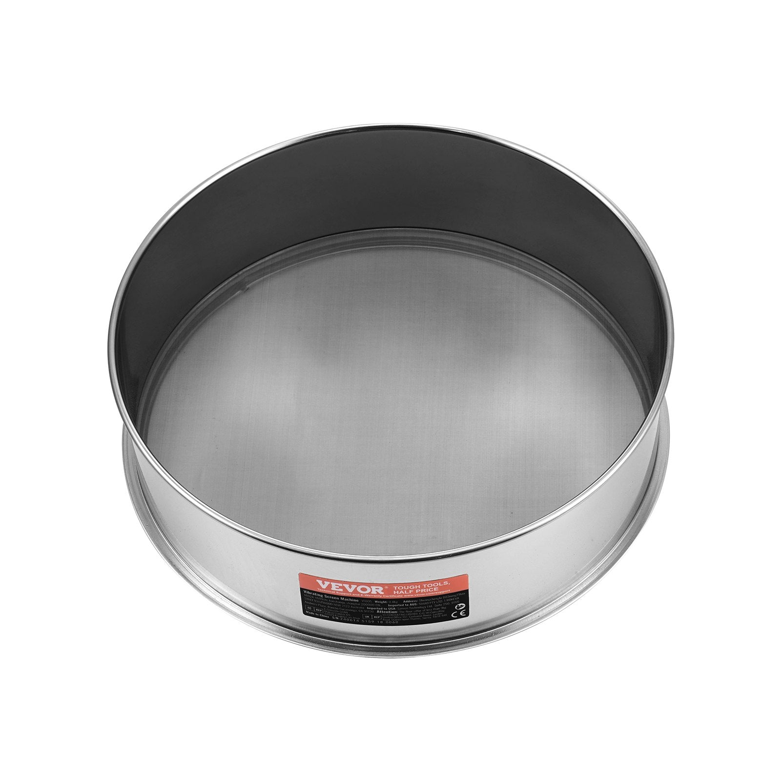 Flour Sieve Fine Mesh, 80 Mesh Flour Sifter, 304 Stainless Steel Fine Mesh Sifter Food-grade, Dia. 12.6" Fine V952-SW80M0000000AYP75V0
