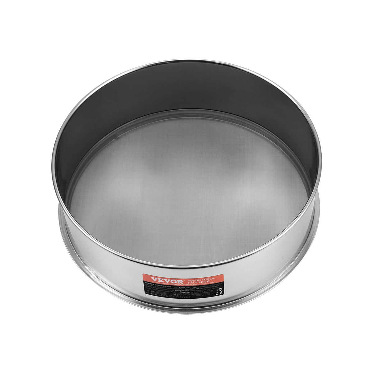 Flour Sieve Fine Mesh, 80 Mesh Flour Sifter, 304 Stainless Steel Fine Mesh Sifter Food-grade, Dia. 12.6" Fine V952-SW80M0000000AYP75V0