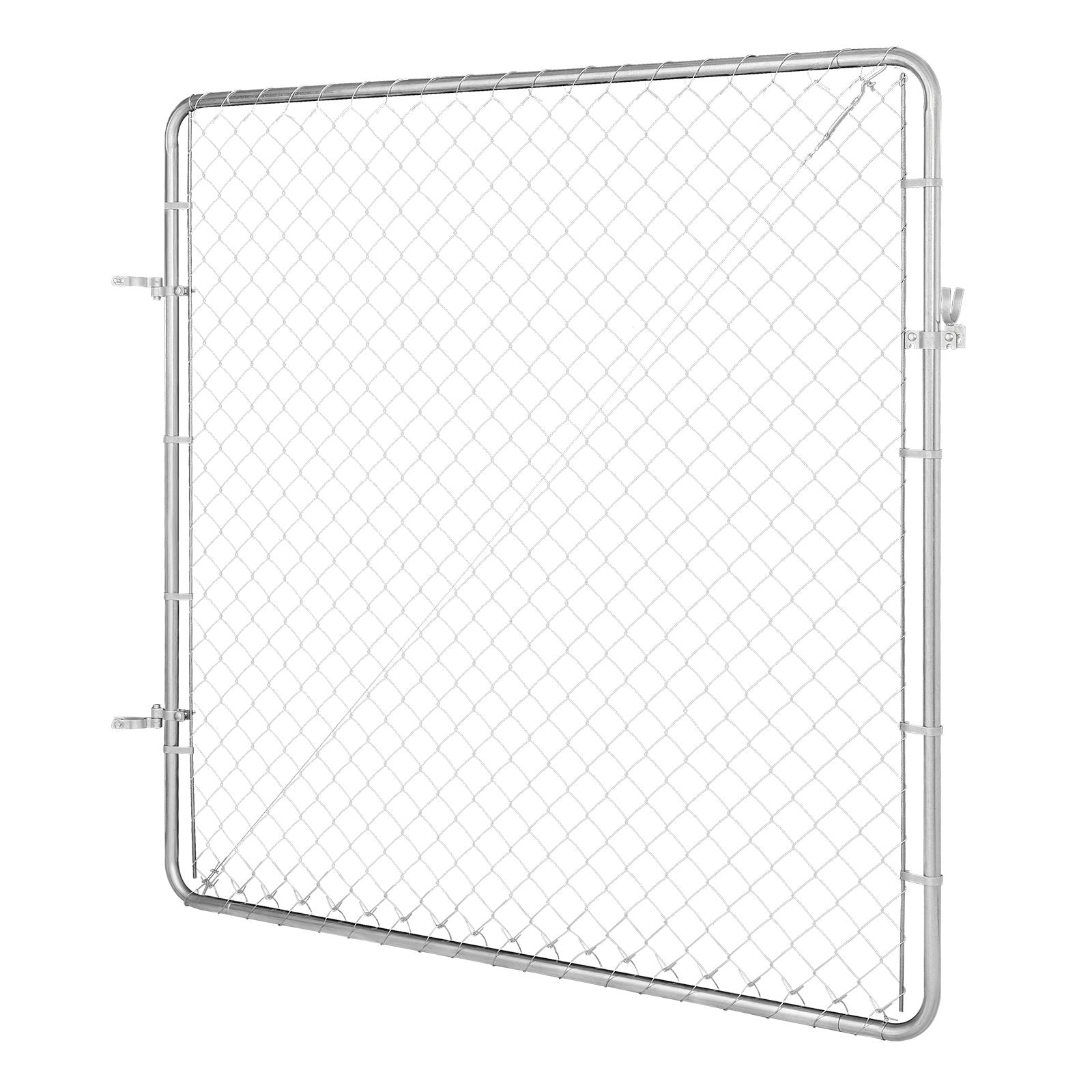Chain Link Fence Gate, 70 x 72 in, Adjustable Chain Link Fence Panel, Fit 3 ft (W) x 4 ft (H) Garden Fence V952-SWHYM7072INCM7PVRV0