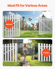 Chain Link Fence Gate, 70 x 72 in, Adjustable Chain Link Fence Panel, Fit 3 ft (W) x 4 ft (H) Garden Fence V952-SWHYM7072INCM7PVRV0