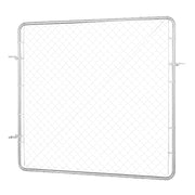 Chain Link Fence Gate, 70 x 72 in, Adjustable Chain Link Fence Panel, Fit 3 ft (W) x 4 ft (H) Garden Fence V952-SWHYM7072INCM7PVRV0