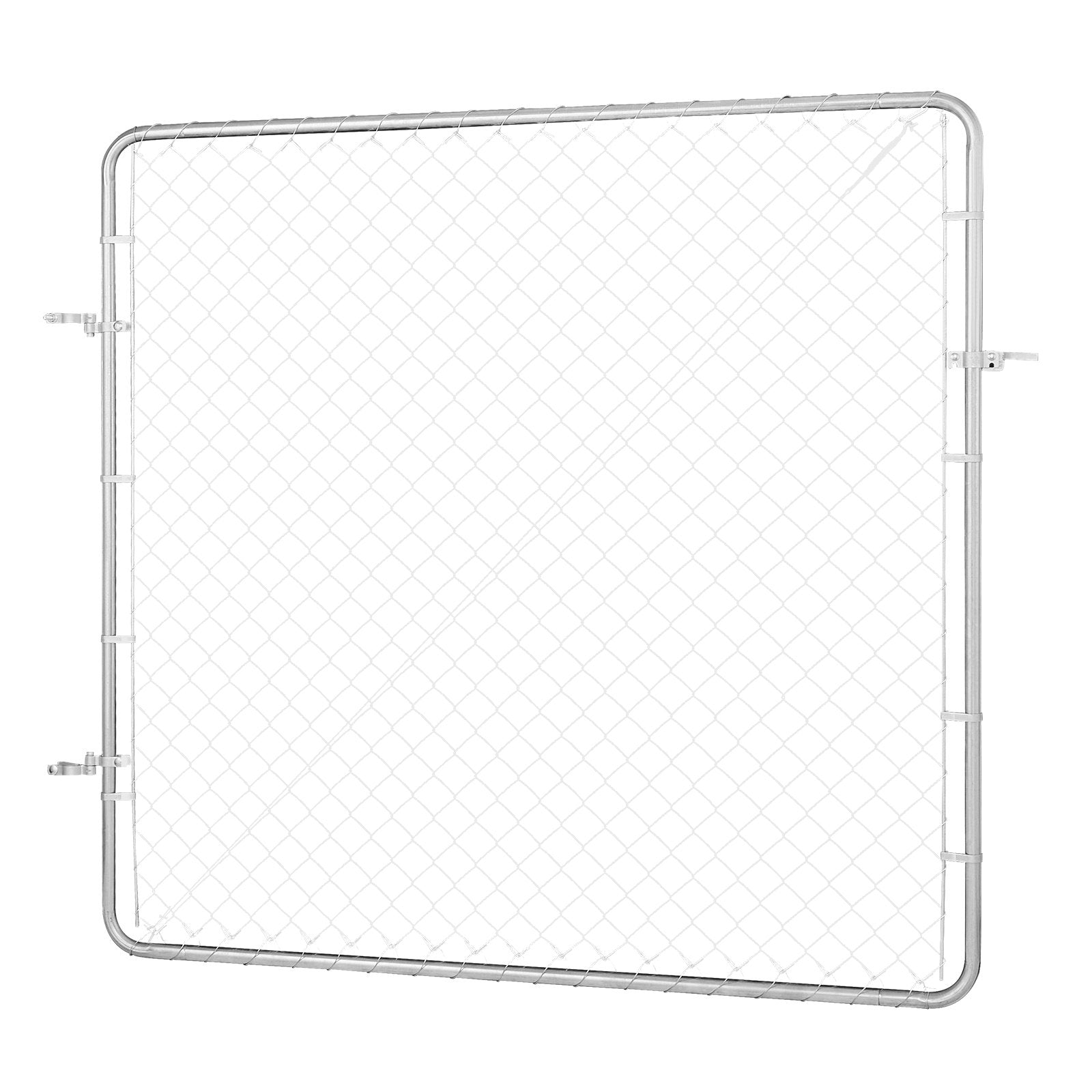 Chain Link Fence Gate, 70 x 72 in, Adjustable Chain Link Fence Panel, Fit 3 ft (W) x 4 ft (H) Garden Fence V952-SWHYM7072INCM7PVRV0
