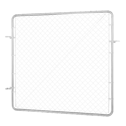 Chain Link Fence Gate, 70 x 72 in, Adjustable Chain Link Fence Panel, Fit 3 ft (W) x 4 ft (H) Garden Fence V952-SWHYM7072INCM7PVRV0