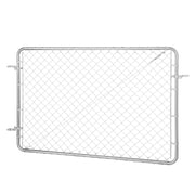 Chain Link Fence Gate, 183 x 122 cm, Adjustable Chain Link Fence Panel, Fit 67-183 cm (W) x 183 cm (H) Garden V952-SWHYM7248INC0PSZBV0