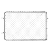 Chain Link Fence Gate, 183 x 122 cm, Adjustable Chain Link Fence Panel, Fit 67-183 cm (W) x 183 cm (H) Garden V952-SWHYM7248INC0PSZBV0