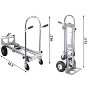 Aluminum Hand Truck 3 in 1 Folding Hand Truck Convertible Hand Truck and Dolly V952-SX-3IN1LHJZDC0001V0