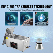 22L Ultrasonic Cleaner with Timer Heating Machine Digital Sonic Cleaner V952-SXCSBQXJ22L0V8PINV3