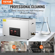 Ultrasonic Cleaner with Digital Timer & Heater, Professional Ultra Sonic Jewelry Cleaner, Stainless Steel V952-SXCSBQXJ30L004J75V3