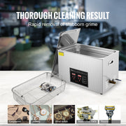 Ultrasonic Cleaner with Digital Timer & Heater, Professional Ultra Sonic Jewelry Cleaner, Stainless Steel V952-SXCSBQXJ30L004J75V3