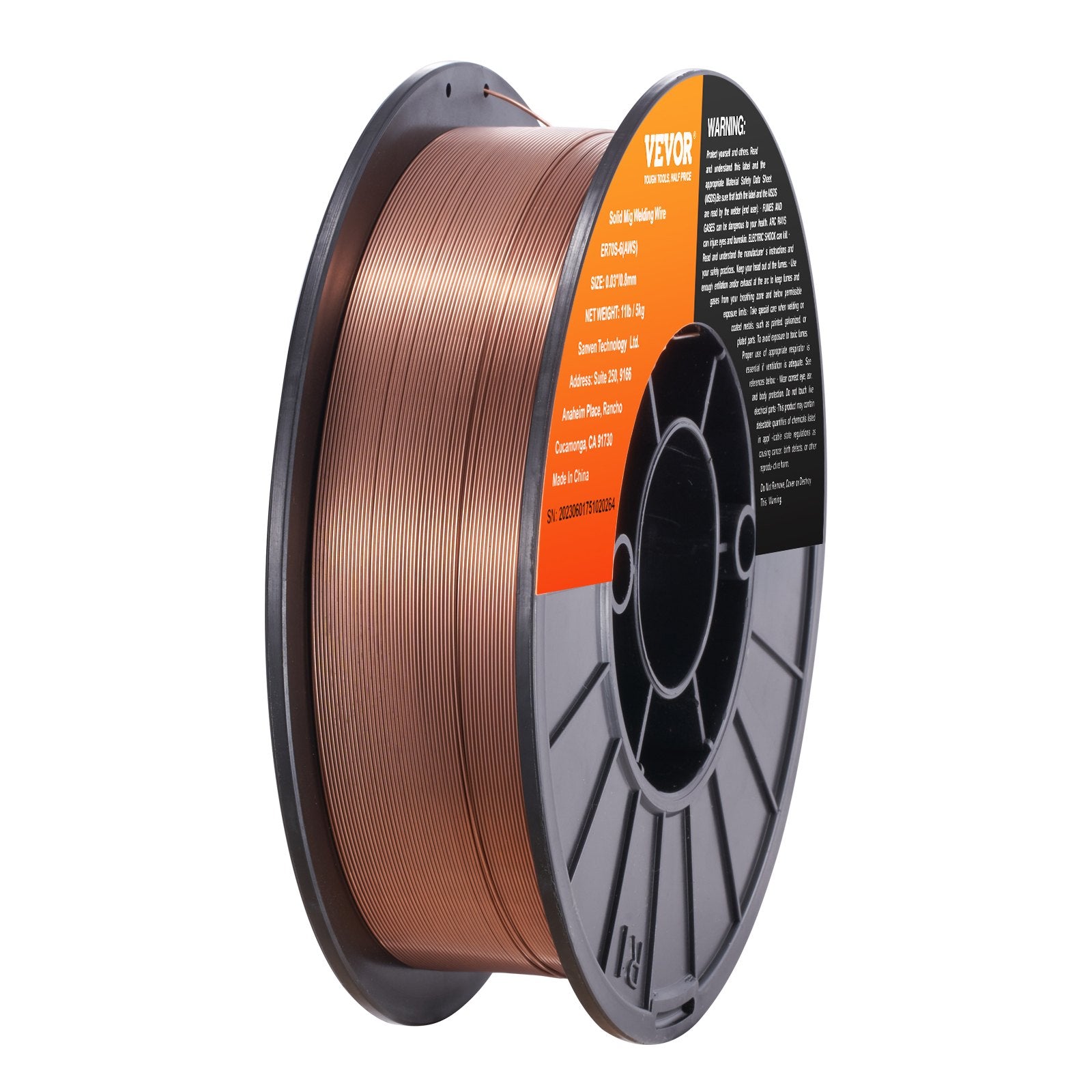 Solid MIG Welding Wire, ER70S-6 0.030-inch 11LBS with Low Splatter and High Levels of Deoxidizers for All V952-SXHSJMIGER70SL7MJV0