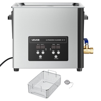 10L Ultrasonic Cleaner, Professional Ultrasonic Cleaner Machine with Cleaning Basket & Digital Display, 180W V952-SXJJKCSBQXJ1SKJLQ001V3