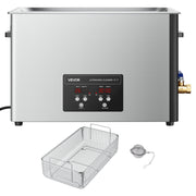 30L Ultrasonic Cleaner, Professional Ultrasonic Cleaner Machine with Cleaning Basket & Digital Display, 480W V952-SXJJKCSBQXJ38E4T5001V3