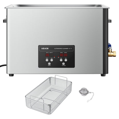 30L Ultrasonic Cleaner, Professional Ultrasonic Cleaner Machine with Cleaning Basket & Digital Display, 480W V952-SXJJKCSBQXJ38E4T5001V3