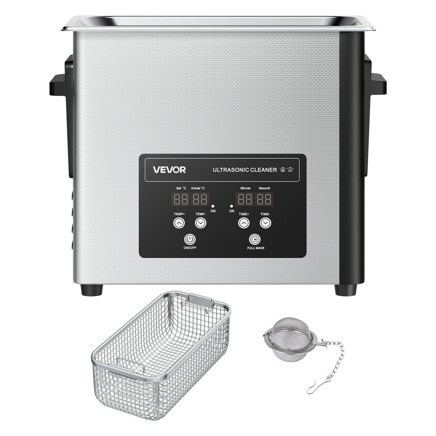 6L Ultrasonic Cleaner, Professional Ultrasonic Cleaner Machine with Cleaning Basket & Digital Display, 120W V952-SXJJKCSBQXJ6G06TW001V3