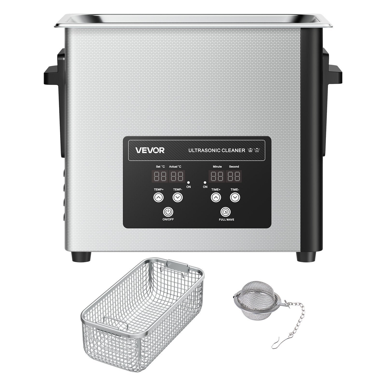 6L Ultrasonic Cleaner, Professional Ultrasonic Cleaner Machine with Cleaning Basket & Digital Display, 120W V952-SXJJKCSBQXJ6G06TW001V3