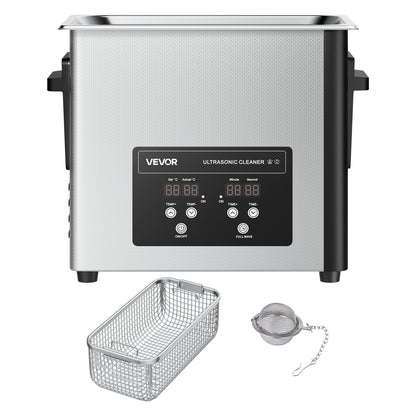 6L Ultrasonic Cleaner, Professional Ultrasonic Cleaner Machine with Cleaning Basket & Digital Display, 120W V952-SXJJKCSBQXJ6G06TW001V3