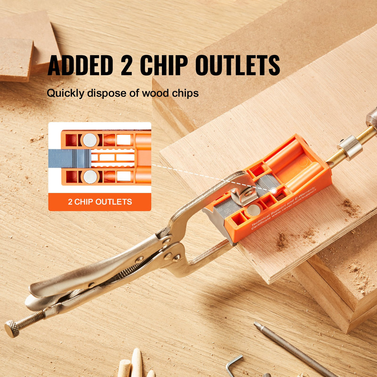Pocket Hole Jig, 56 Pcs Mini Jig Pocket Hole System with C-clamp, Step Drill, Wrench, Drill Stop Ring, Square V952-SXKKJPJJQMINIQHP4V0