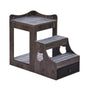 Pet Bunk Bed with Stairs Dog/Cat Window Perch with Storage Indoor Gray V952-SXPSCWSCCHSX8A3BCV0