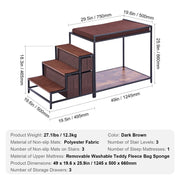Pet Bunk Bed Dog/Cat Window Perch with Stairs Storage Medium Size V952-SXPSCWSCCJSHNVDLLV0