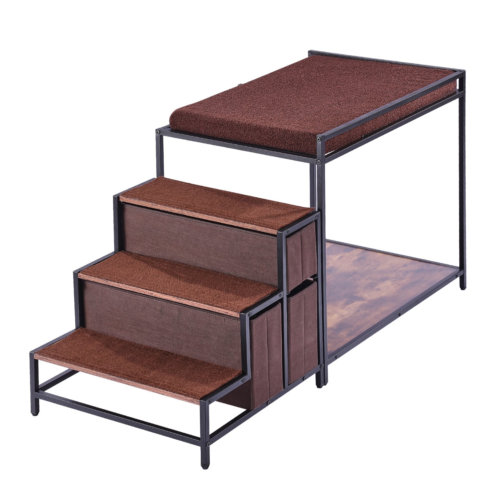 Pet Bunk Bed Dog/Cat Window Perch with Stairs Storage Medium Size V952-SXPSCWSCCJSHNVDLLV0