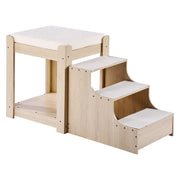 Pet Bunk Bed with Stairs Dog/Cat Window Perch for Bedside Indoor Use V952-SXPSCWSCCMSXZWKQXV0