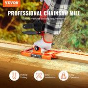 Chainsaw Mill, Vertical Lumber Cutting Guide with 5.1-15.2cm Cutting Width, Cast Iron Portable Timber V952-SXQGLJZJPSKDJQUBRV0