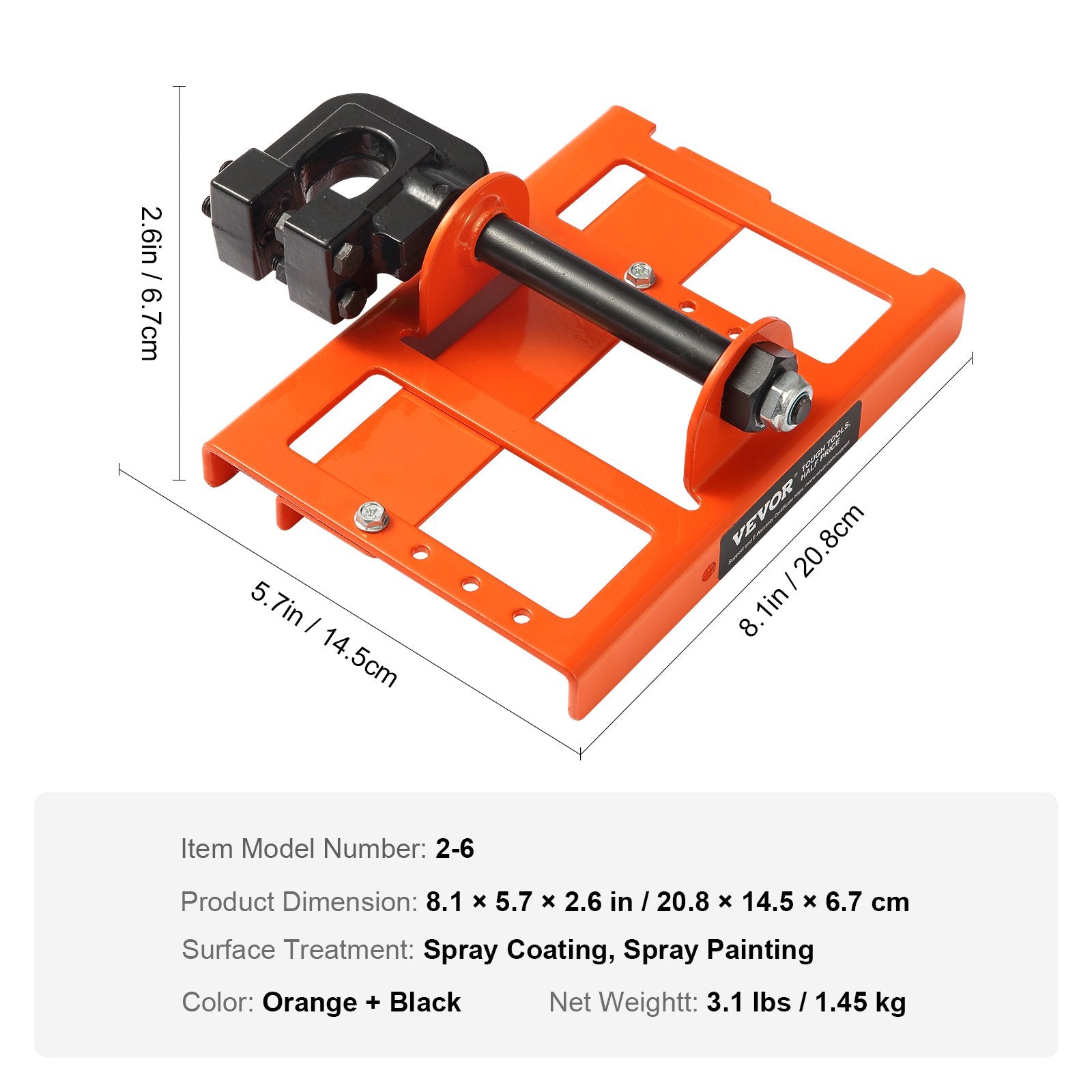 Chainsaw Mill, Vertical Lumber Cutting Guide with 5.1-15.2cm Cutting Width, Cast Iron Portable Timber V952-SXQGLJZJPSKDJQUBRV0