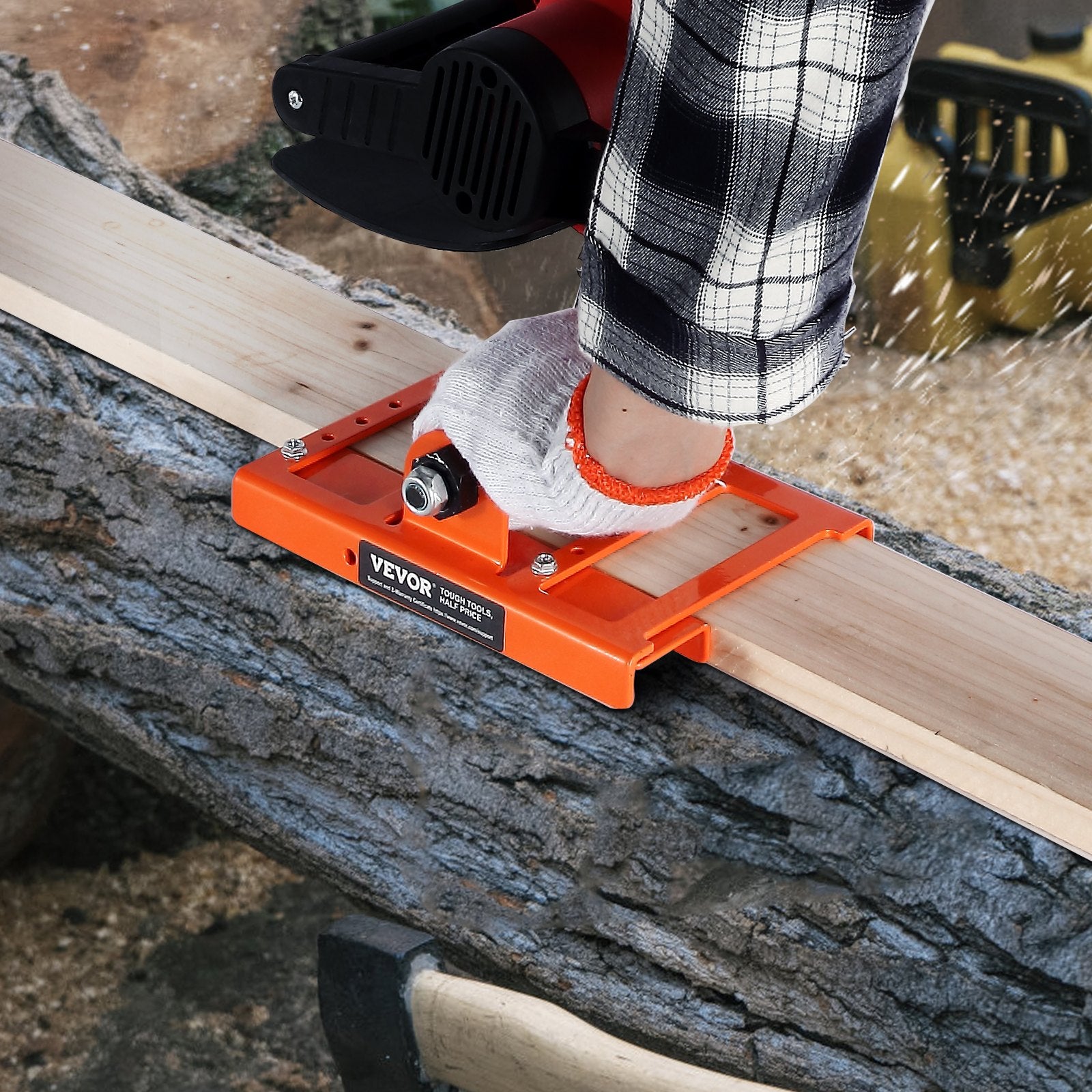 Chainsaw Mill, Vertical Lumber Cutting Guide with 5.1-15.2cm Cutting Width, Cast Iron Portable Timber V952-SXQGLJZJPSKDJQUBRV0