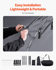 Bike Storage Tent, 1 to 2 Bikes, Outdoor Spacious Bike Storage Tent with Ventilated Window, Waterproof V952-SXZXCP566626RM5G2V0