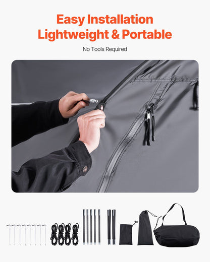 Bike Storage Tent, 1 to 2 Bikes, Outdoor Spacious Bike Storage Tent with Ventilated Window, Waterproof V952-SXZXCP566626RM5G2V0
