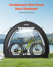 Bike Storage Tent, 1 to 2 Bikes, Outdoor Spacious Bike Storage Tent with Ventilated Window, Waterproof V952-SXZXCP566626RM5G2V0