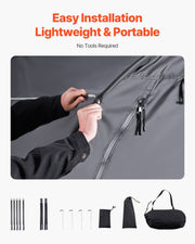 Bike Storage Tent, 4 to 5 Bikes, Outdoor Spacious Bike Storage Tent with Ventilated Window, Waterproof V952-SXZXCP5675FTAJLWBV0